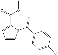 methyl 1-(4-chlorobenzoyl)-1H-pyrrole-2-carboxylate 结构式