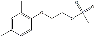 2-(2,4-dimethylphenoxy)ethyl methanesulfonate 结构式