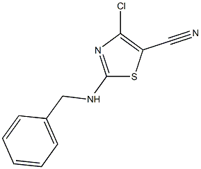 2-(benzylamino)-4-chloro-1,3-thiazole-5-carbonitrile 结构式
