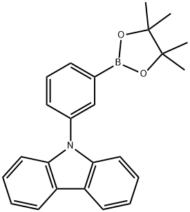 (3-(咔唑-9-基)苯基)频哪醇硼酸酯 结构式