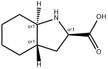 1H-Indole-2-carboxylicacid,octahydro-,(2R,3aS,7aR)-rel-(9CI) 结构式