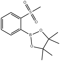 2-甲磺酰基苯硼酸频哪醇酯 结构式