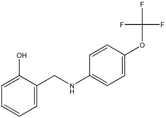 2-({[4-(trifluoromethoxy)phenyl]amino}methyl)phenol 结构式