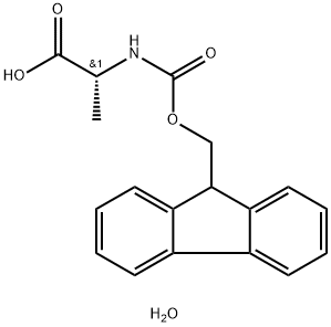 N-FMOC-D-丙氨酸水合物 结构式