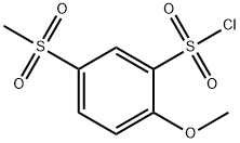 5-methanesulfonyl-2-methoxybenzene-1-sulfonyl chloride 结构式