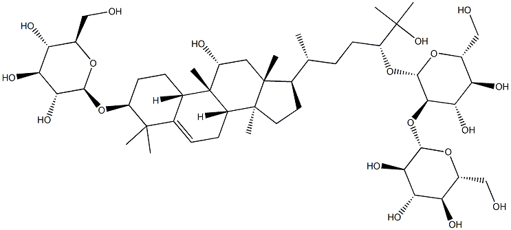 罗汉果皂苷ⅢE 结构式