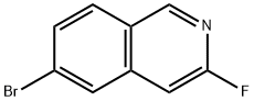 6-BroMo-3-fluoroisoquinoline 结构式