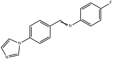(1E)-N-(4-fluorophenyl)-1-[4-(1H-imidazol-1-yl)phenyl]methanimine 结构式