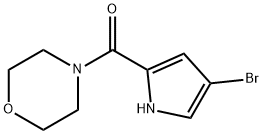 4-[(4-bromo-1H-pyrrol-2-yl)carbonyl]morpholine(SALTDATA: FREE) 结构式