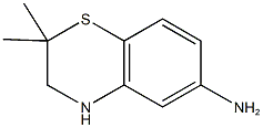 2,2-dimethyl-3,4-dihydro-2H-1,4-benzothiazin-6-amine 结构式