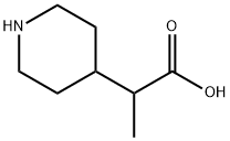 2-(哌啶-4-基)丙酸 结构式