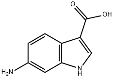 6-氨基吲哚-3-羧酸 结构式