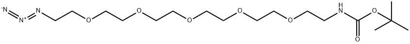 叠氮-四乙二醇-氨基BOC 结构式