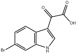 2-(6-溴-3-吲哚基)-2-氧代乙酸 结构式