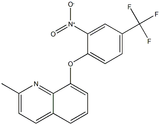 2-methyl-8-[2-nitro-4-(trifluoromethyl)phenoxy]quinoline 结构式