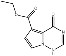 4-氧代-1,4-二氢吡咯[2,1-F][1,2,4]三嗪-5-羧酸乙酯 结构式