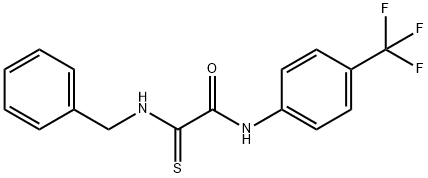 1-(benzylcarbamothioyl)-N-[4-(trifluoromethyl)phenyl]formamide 结构式