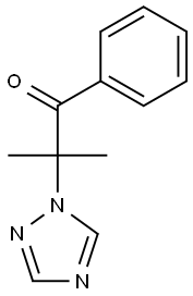 2-Methyl-1-phenyl-2-(1H-1,2,4-triazol-1-yl)propan-1-one 结构式