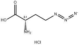 (2S)-2-氨基-4-叠氮基丁酸盐酸盐 结构式
