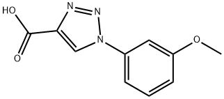 1-(3-甲氧基苯基)-1H-1,2,3-三唑-4-羧酸 结构式