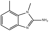 1,7-二甲基-2-氨基苯并咪唑 结构式
