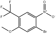 1-溴-5-甲氧基-2-硝基-4-(三氟甲基)苯 结构式