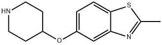 2-甲基-5-(哌啶-4-基氧基)苯并[D]噻唑 结构式