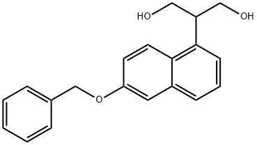 2-(6-(苄氧基)萘-1-基)丙烷-1,3-二醇 结构式