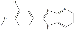2-(3,4-Dimethoxyphenyl)-1H-imidazo[4,5-b]pyridine 结构式