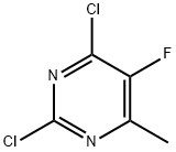 2,4-二氯-5-氟-6-甲基嘧啶 结构式