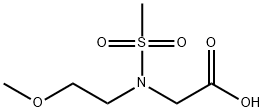 2-(N-(2-Methoxyethyl)Methylsulfonamido)Acetic Acid 结构式