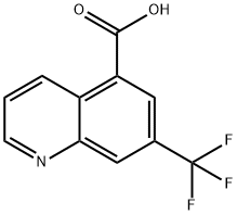 7-(三氟甲基)喹啉-5-羧酸 结构式