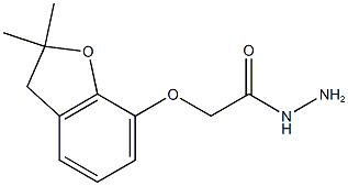 2-[(2,2-dimethyl-2,3-dihydro-1-benzofuran-7-yl)oxy]acetohydrazide 结构式