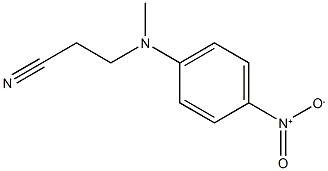 3-[methyl(4-nitrophenyl)amino]propanenitrile 结构式