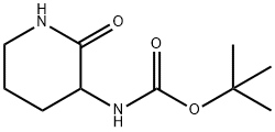 3-(BOC-氨基)-2-哌啶酮 结构式