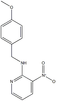 N-[(4-methoxyphenyl)methyl]-3-nitropyridin-2-amine 结构式