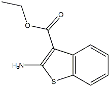 ethyl 2-amino-1-benzothiophene-3-carboxylate 结构式