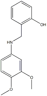 2-{[(3,4-dimethoxyphenyl)amino]methyl}phenol 结构式