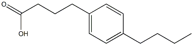 4-(4-butylphenyl)butanoic acid 结构式