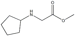 methyl 2-(cyclopentylamino)acetate 结构式