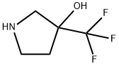 3-三氟甲基3-羟基吡咯烷盐酸盐 结构式