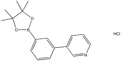 (3-(pyridin-3-yl)phenyl)boronic acid pinacol ester hcl 结构式