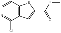 methyl 4-chlorothieno[3,2-c]pyridine-2-carboxylate 结构式