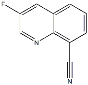 3-fluoroquinoline-8-carbonitrile 结构式