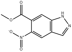 methyl 5-nitro-1h-indazole-6-carboxylate 结构式