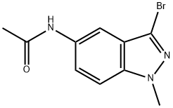 n‐(3‐bromo‐1‐methyl‐1h‐indazol‐5‐yl)acetamide 结构式