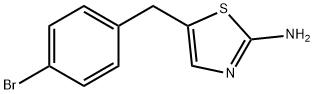 5-[(4-BROMOPHENYL)METHYL]-1,3-THIAZOL-2-AMINE 结构式