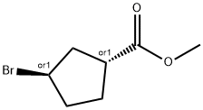 METHYL (1S,3S)-REL-3-BROMOCYCLOPENTANE-1-CARBOXYLATE 结构式