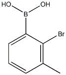 (2-bromo-3-methylphenyl)boronic acid 结构式