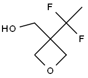 [3-(1,1-difluoroethyl)oxetan-3-yl]methanol 结构式